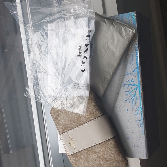 Coach Corner Zip Wristlet - Picture 2 of 2